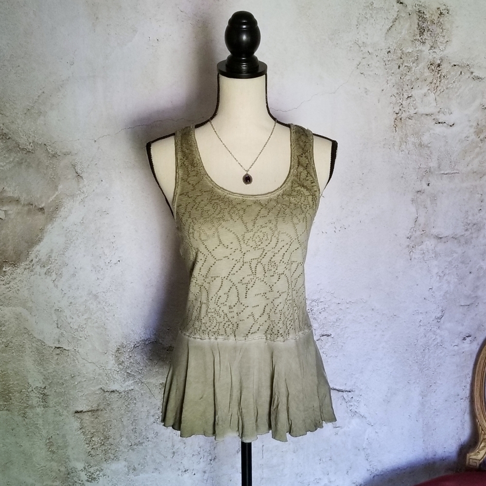 Free People Desert Rose Peplum, M